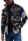 KONG JIMFAN Herren Jacken Biker Jacke Herren Kariertes Hemd Herren Jacke Herren Winterjacken Shirt Herren Winter Jacket Men Shearling Jacke Herren Trachtenhemden Herren Rote Lederjacke(Orange,3XL)