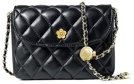 MOSAMHUA Leder Crossbody Tasche für Frauen Kleine Gesteppte Umhängetasche Hobo Tote Handtasche Clutch Purses Cross Body Bag für Arbeit Shopping Dating