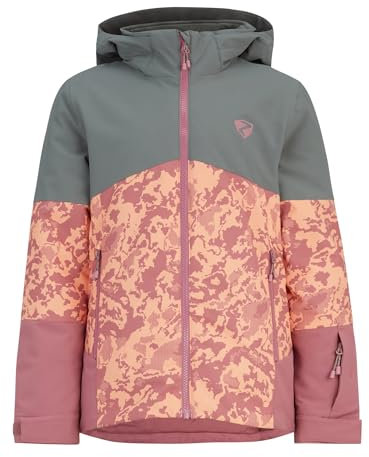 Ziener Kinder AMAJA Ski-Jacke/Winterjacke | warm, atmungsaktiv, wasserdicht, rose blossom camo, 176
