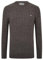Jack Wills Mens Marlow Merino Wool Blend Cable Knit Sweater Brown Marl M