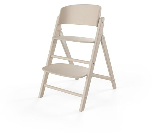 CYBEX Gold CLICK & FOLD Hochstuhl, Mitwachsend, 3-99 Jahre, Light Natural | Mitwachsend, 3 bis 99 Jahre, verwendbar ab Geburt durch separate Aufsätze, ergonomische Sitzposition, Buchenholz