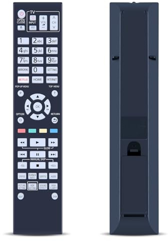 N2QAYA000172 Ersatz Fernbedienung kompatibel mit Panasonic Blu-ray Disc Player DP-UB9000 UB820EB N2QAYB000175