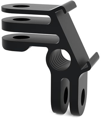 HSU 90° Vertical Mount for Go Pro, Aluminum Action Camera Tripod Adapter with Cold Shoe Bracket for Hero 13/12/11/10/9/8/7/6/5/4/3