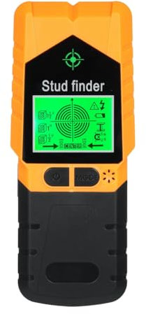 Kdouehg Stud Finder Wall Scanner 6 in 1 Stud Detector, Physical Nail Finding Wall Detector for Wood Metal and AC Wire Orange