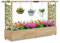 RELAX4LIFE Jardinière Surélevée avec Treillis Latéral & Supérieur, Jardinière sur Pied avec Treillis&Trous de Drainage, Conteneur de Plantes Vertical Pourvignes Grimpantes