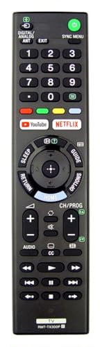 XINFUTE RMT-TX300P Compatibile con Sony LCD TV Telecomando RMT-TX300E RMT-TX102U RMT-TX100U XBR-65X900E XBR-55X805C XBR65X75D
