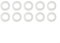 ZWEquipint 10-Pack Circular Saw Blade Reduction Rings Metal Conversion Bushings 16 32Mm For Circular Saw Blades,Metal Conversion Accessories(30-25.4mm)