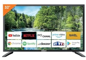 Antarion Téléviseur 32 Smart Slim Android 14.0 12V 220V Camping