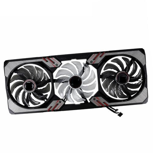 QKFTCSDW Ventilateur de Refroidissement de Remplacement de 87 mm for Cartes Graphiques de Jeu RX 6600 6650 6700 XT Phantom(Fan with Case)