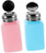 ULTECHNOVO 2pcs Refillable Dispenser Bottles Press Down Liquid Container for Solvents for Cleaning and Makeup Remover Compact and Portable Design