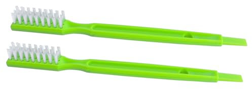 Juicer Cleaning Brushes Compatible with Omega 8006, VRT, 8004 8003 VERT VRT350 VRT330 Masticating Juicers Replacement Cleaner, HD Bristles (2 Brushes) (Black) (Green)