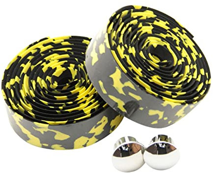 BESTonZON 1 Satz rutschfester Gürtel Fahrradlenkern Fahrradgriffe Lenkergriffband Rennrad rutschfeste Griffe Fahrradgriffgriffe Radfahren Lenkerbänder für Rennräder rad griff wickel Schwarz