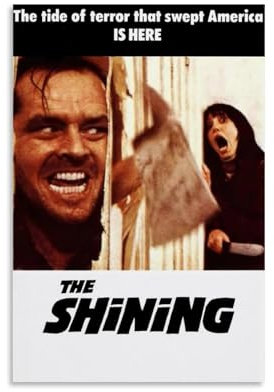 SAHEAWEBWBAE The Shining Posters Ästhetische Wandkunst, Leinwand, Vintage-Poster, dekoratives Gemälde, Wohnzimmer, Schlafzimmer, Dekoration, 30 x 45 cm, ungerahmter Stil