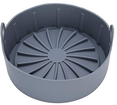 Multifunction Portable Silicone Steam Rack Accessory for Pressure Cooker Steamer Kitchen Utensils (Grey)