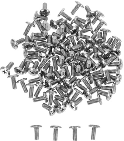 Toddmomy 100 Stück Senkkopfschrauben Kreuzschlitz Flachkopf Verzinkt Möbelverbindungsschrauben für Schränke Tische und Bettgestelle Robuste Möbelbefestigung