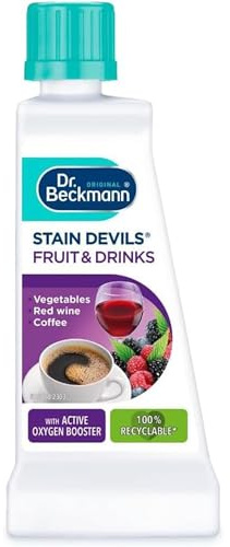 Dr Beckmann Stain Devils Fruit & Drinks 50ml – Stain Remover for Juice, Wine, Tea & Coffee Spills – Fast-Acting Fabric Treatment