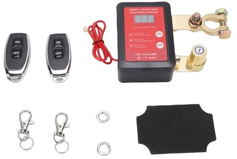 Naroote Coupe-batterie Intelligent 12 V 24 V avec Affichage Numérique pour Voitures, SUV, Monospaces, Véhicules électriques – Protection Complète du Système électrique du Véhicule