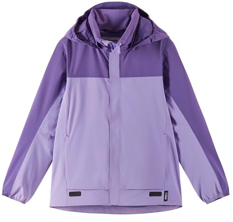 Reima - ReimaTec Salmi wasserdichte Regenjacke für Kinder - Leichte Übergangsjacke für Jungen und Mädchen mit 10.000 mm Schutz, atmungsaktives, winddichtes Material - Blooming Lilac, 134
