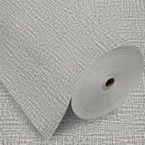 Trafagala 1000cmx50cm Grey Self Adhesive Wallpaper Roll Peel and Stick Thick Wall Covering Thermal Wallpaper Grey Vinyl Wrap Bathroom Waterproof Bedroom