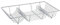 Dish Drainer Chrome Sink Rack Kitchen Cups Plates Bowls Cutlery Mugs Utensils (Chrome)