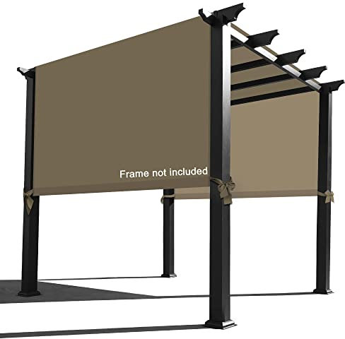 Alion Home Wasserdichte Pergola-Abdeckung – Universal-Ersatzdach (3,5 m L x 3,4 m B, schlammiges Wasser)