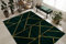 rugsx Exklusiv Emerald Teppich Glamour – Stilvoll, Geometrisch, Marmor Flaschengrün/Gold 200x290 cm Modern Teppich für Wohnzimmer
