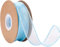 IHKFILAN 38 mm Drahtband zum Verpacken von Geschenken, Organzaband für Hochzeit, Geburtstag, Valentinstag, Weihnachtsdekoration, Chiffon-Bastelband für Haarsträuße (Blau, 10 Yards)