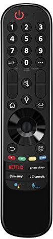 MR22GA AKB76039902 Replace Magic Voice Remote Controllor Compatible with LG Smart TV 2022 Model 50QNED80AQA 50QNED80UQA 55QNED80AQA 55QNED80UQA 55QNED85AQA 55QNED85UQA 65QNED80AQA 65QNED80UQA