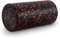 ProsourceFit High Density Foam Rollers 12 - inches long, Firm Full Body Athletic Massage Tool for Back Stretching, Yoga, Pilates, Post Workout Muscle Recuperation, Black/Red