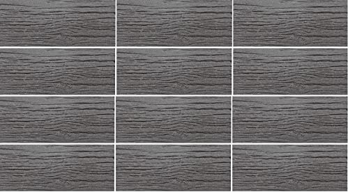 Garden Gear Rubber Railway Road Stepping Grey Stone effect Steps Eco Friendly Recycled Tyre Rubber Sleepers (12)