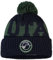 New Era NE21 Sport Sideline Cuff Beanie Mütze mit Bommel - NBA Cuffed Winter Knit Cap, Blau, Einheitsgr��e