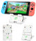 DLseego Switch Stand Suitable for Switch/Switch OLED/Switch Lite, Cute Animal Crossing Leaves Angle Adjustable Holder Kickstand, Portable Foldable Non-Slip Non-Shake Anime Bracket - White