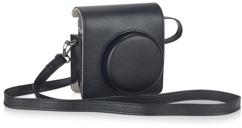 Riosin Instant Mini 99 Camera Protective Case for Fujifilm Instax Mini 99 Camera, Premium PU Leather Camera Bag Cover with Removable Adjustable Strap (Black)