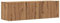 vidaXL TV-Wandschrank Artisan-Eiche 100x30x30 cm Holzwerkstoff, HiFi-Schrank, TV-Konsole, TV-Möbel, Medienschrank, Stereoschrank, Schlafzimmerschrank