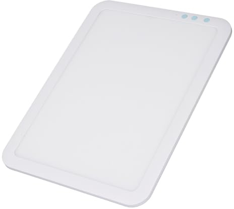 LED Licht Pad, Kabellos Batteriebetrieben Leuchtkasten, Leuchttafel zum Nachzeichnen, Leuchttisch Wiederaufladbar, 35 X 26cm, 3 Farbmodi 6 Helligkeitsstufen, für Malen