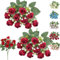 LaresDay Künstliche Rosen Set 20 Stück | 32cm Realistische Seidenrosen Rot mit Langstiel |Kunstblumen für Hochzeitsdeko, Brautstrauß, Heiratsantrag, Geburtstag & Büro | Wiederverwendbare (rot)