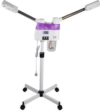 LENJKYYO 2 in 1 Gesichtsdampfer Vapozon Ozon Bedampfer, 800W Gesichtssauna, Heiß/Kalt Gesicht Dampfgerät mit Nano-Technologie, Vaporizer mit 23oz Tank für Tiefenreinigung und Hautpflege