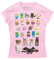 Minecraft Girls T-Shirt Pink Age 9 to 10 Years
