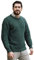Aran Crafts Irish Soft Cable Knitted Wool Crew Neck Unisex Sweater (C1347-MED-MOSS)