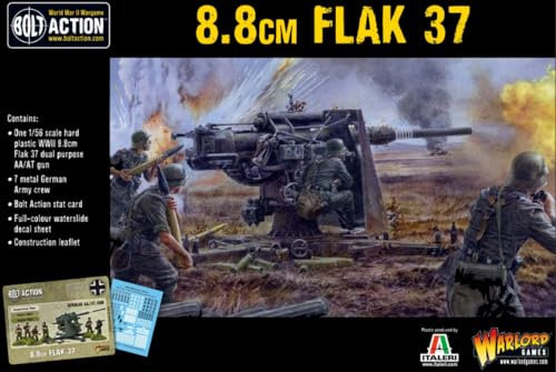 Bolt Action Warlord Games, Flak 37 8.8cm, Wargaming Miniatures