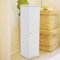 GOTOTOP Armoire en papier toilette, planche en bois plastique sur pied, support de salle de bain, armoire de rangement pour salle de bain, cuisine et espace de vie- 5 x 19.5 x 19.5 cm- blanc