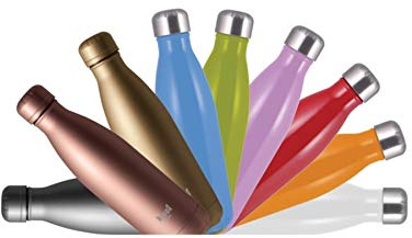 MEPRA Bob Thermoflasche aus Edelstahl 500 ml 12 Stunden heiß / 24 Stunden kalt (Silber satiniert)