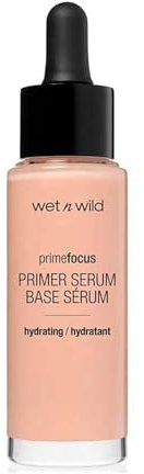 Wet n Wild, Prime Focus Primer Serum, Wasserbasiertes Primer-Serum mit Rosenwasser, Kamelien-Blätter Extrakt für einer pflegende Wirkung, feuchtigkeitsspendend, langanhaltend, Samtig Cremige Textur