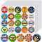 Outus 1000 Stück Lehrer Belohnung Aufkleber Motivationssticker Belohnungstafel Kinder Lehrerbedarf Belohnungssticker Rub on Sticker Lehrer Belobigung Schüler Reward