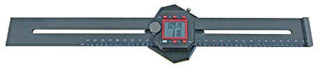 CNC QUALITÄT Digital Streichmaß mit Digital Winkelmesser - Messbereich 300 mm - Anzeige mm/Zoll