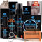 Kit Prodotti Barba e Baffi Uomo con Olio, Siero per la Crescita, Balsamo, Spazzola, Pettine, Regalo Compleanno