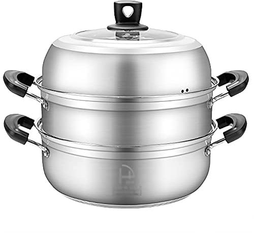 Dampfer/Meeresfrüchte Dampfer/Suppentopf/Saunatopf 304 Edelstahl Haushalt Doppelboden verdickte große Kapazität Fischtopf (Size : 32cm)
