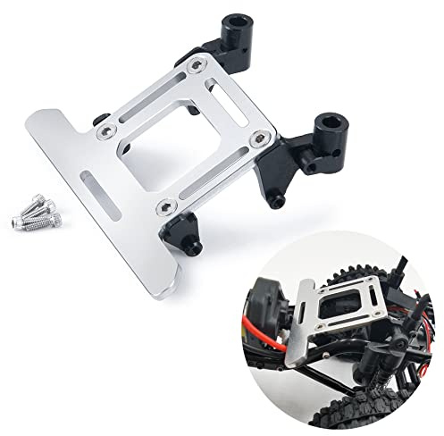 MORLORDY RC Aluminum Alloy ESC Mount Receiver Preposition Tray for 1/24 RC Crawler Car SCX24 Upgrades AXI00001 AXI90081 AXI00004 Accessories
