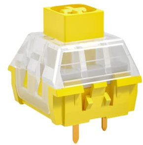 Ranked Kailh Box Key Switches for Mechanical Gaming Keyboards | Plate Mounted (Kailh Box Noble Yellow 10 Pcs)