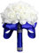 Hochzeits-Brautstrauß mit Blumen Kristall-Diamant-Schaumstoff-Rosen,Brautstrauß Rosen,Hält Blumen mit schönem Band, Brautjungfer, Hochzeitsstrauß, künstliche Seidenblumen, Handhaltung,Königsblau